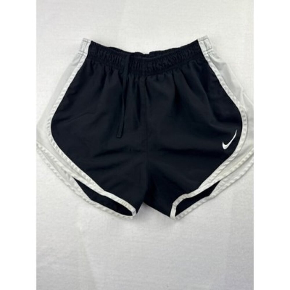 Nike Dri-FIT Womens Running Shorts M Black & White Athletic Wear